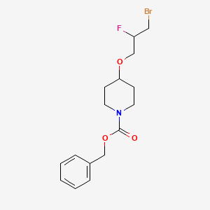 molecular formula C16H21BrFNO3 B13918766 Benzyl 4-(3-bromo-2-fluoropropoxy)piperidine-1-carboxylate 