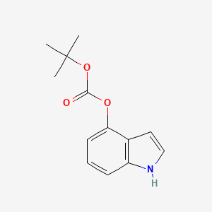 molecular formula C13H15NO3 B1391877 tert-butyl 1H-indol-4-yl carbonate CAS No. 1093759-65-9