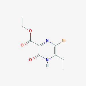molecular formula C9H11BrN2O3 B13918790 Ethyl 6-bromo-5-ethyl-3-hydroxypyrazine-2-carboxylate 