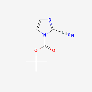 molecular formula C9H11N3O2 B13918802 Tert-butyl 2-cyanoimidazole-1-carboxylate 
