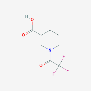 molecular formula C8H10F3NO3 B1391885 1-(Trifluoroacetyl)piperidine-3-carboxylic acid CAS No. 1099017-20-5