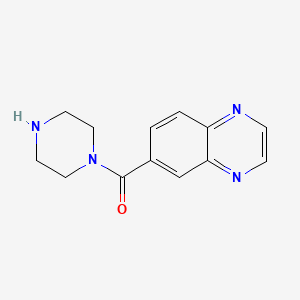 molecular formula C13H14N4O B1391890 Piperazin-1-yl(quinoxalin-6-yl)methanone CAS No. 1092961-15-3