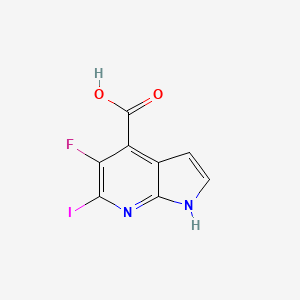 molecular formula C8H4FIN2O2 B1391891 5-氟-6-碘-1H-吡咯并[2,3-b]吡啶-4-羧酸 CAS No. 1246088-59-4