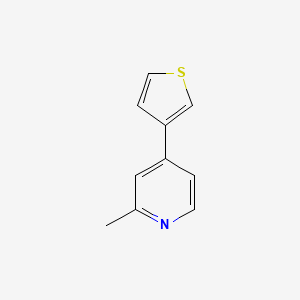 molecular formula C10H9NS B1391893 2-甲基-4-(3-噻吩基)吡啶 CAS No. 1187163-37-6