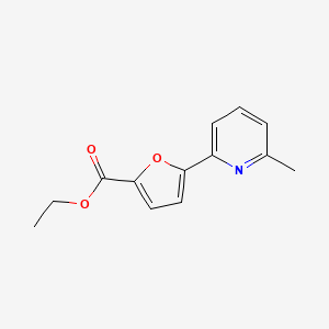 molecular formula C13H13NO3 B1391894 Ethyl 5-(6-Methyl-2-pyridyl)-2-furoate CAS No. 1187170-12-2