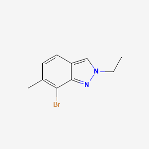 molecular formula C10H11BrN2 B13918941 7-Bromo-2-ethyl-6-methyl-indazole 