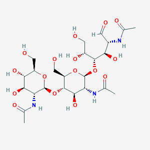 molecular formula C24H41N3O16 B013919 N,N',N''-triacetylchitotriose CAS No. 38864-21-0