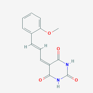 5-[(E)-3-(2-methoxyphenyl)prop-2-enylidene]-1,3-diazinane-2,4,6-trione
