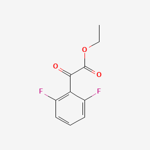 molecular formula C10H8F2O3 B1391903 2,6-二氟苯甲酰甲酸乙酯 CAS No. 1049030-30-9