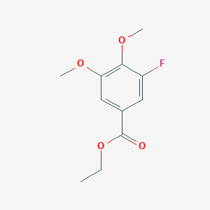 molecular formula C11H13FO4 B13919069 Ethyl 3-fluoro-4,5-dimethoxybenzoate 