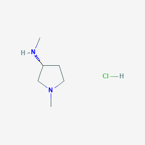 molecular formula C6H15ClN2 B13919099 Methyl-((R)-1-methyl-pyrrolidin-3-yl)-amine hydrochloride 