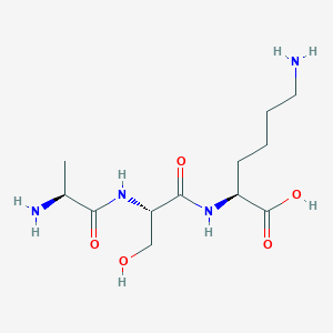 molecular formula C12H24N4O5 B13919106 Ala-Ser-Lys 