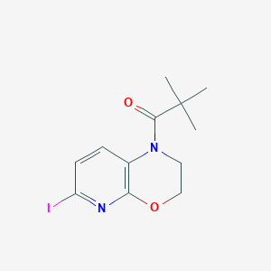 1-(6-Iodo-2,3-dihydro-1H-pyrido[2,3-b][1,4]oxazin-1-yl)-2,2-dimethylpropan-1-one