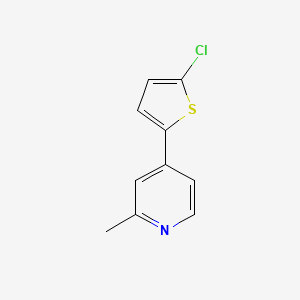 B1391914 4-(5-Chloro-2-thienyl)-2-methylpyridine CAS No. 1187169-96-5