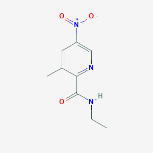 molecular formula C9H11N3O3 B13919141 N-Ethyl-3-methyl-5-nitropicolinamide 