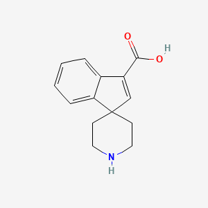 molecular formula C14H15NO2 B1391921 螺[茚-1,4'-哌啶]-3-羧酸 CAS No. 936138-15-7