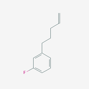 molecular formula C11H13F B1391928 5-(3-氟苯基)-1-戊烯 CAS No. 1143461-53-3