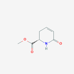 molecular formula C7H9NO3 B139193 methyl (2S)-6-oxo-2,3-dihydro-1H-pyridine-2-carboxylate CAS No. 147751-01-7