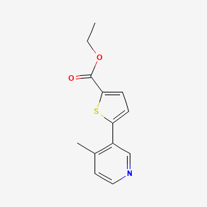 molecular formula C13H13NO2S B1391935 Ethyl 5-(4-Methylpyridin-3-yl)thiophene-2-carboxylate CAS No. 1187163-59-2