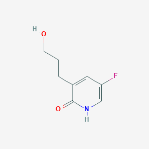 molecular formula C8H10FNO2 B1391939 5-氟-3-(3-羟基丙基)吡啶-2-醇 CAS No. 1228666-37-2