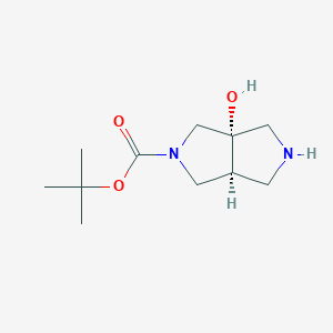 molecular formula C11H20N2O3 B13919429 tert-butyl (3aS,6aS)-3a-hydroxy-octahydropyrrolo[3,4-c]pyrrole-2-carboxylate 