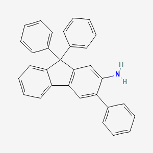 molecular formula C31H23N B13919451 3,9,9-Triphenyl-9H-fluoren-2-ylamine 