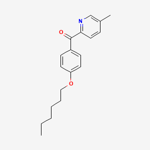 molecular formula C19H23NO2 B1391947 2-(4-Hexyloxybenzoyl)-5-methylpyridine CAS No. 1187164-60-8