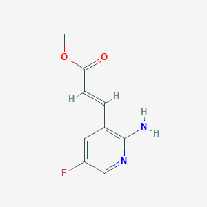 (E)-Methyl 3-(2-amino-5-fluoropyridin-3-YL)-acrylate