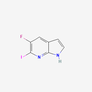 molecular formula C7H4FIN2 B1391952 5-Fluoro-6-iodo-1H-pyrrolo[2,3-b]pyridine CAS No. 1228665-63-1