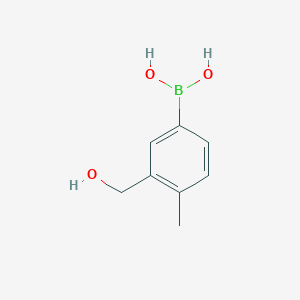 molecular formula C8H11BO3 B1391954 (3-(Hydroxymethyl)-4-methylphenyl)boronic acid CAS No. 1451391-54-0