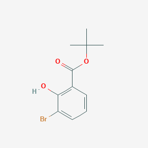 molecular formula C11H13BrO3 B13919569 tert-Butyl 3-bromo-2-hydroxybenzoate 