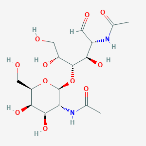 molecular formula C16H28N2O11 B139197 2-Acetamido-4-O-(2-acetamido-2-deoxygalactopyranosyl)-2-deoxyglucopyranose CAS No. 136198-41-9