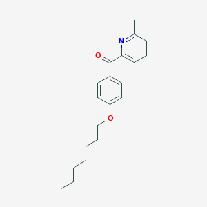molecular formula C20H25NO2 B1391973 2-(4-Heptyloxybenzoyl)-6-methylpyridine CAS No. 1187164-53-9