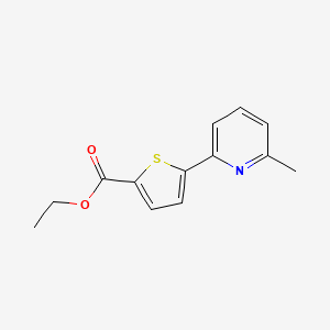 molecular formula C13H13NO2S B1391975 Ethyl 5-(6-Methylpyridin-2-yl)thiophene-2-carboxylate CAS No. 1187163-46-7