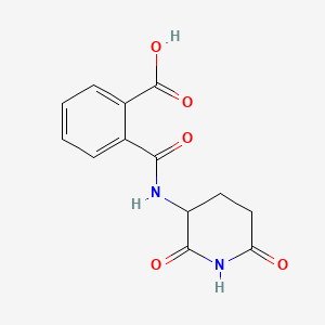 molecular formula C13H12N2O5 B13919784 N-(2,6-Dioxo-3-piperidyl)phthalamic acid CAS No. 131-68-0