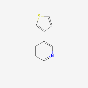molecular formula C10H9NS B1391984 2-Methyl-5-(3-thienyl)pyridine CAS No. 1187170-07-5