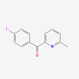 molecular formula C13H10INO B1391987 2-(4-碘苯甲酰)-6-甲基吡啶 CAS No. 1187170-49-5