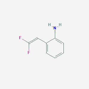 molecular formula C8H7F2N B13919878 2-(2,2-Difluorovinyl)aniline 