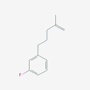 molecular formula C12H15F B1391989 5-(3-Fluorophenyl)-2-methyl-1-pentene CAS No. 1143461-58-8