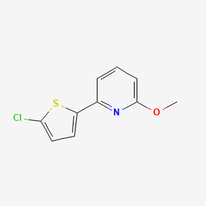 molecular formula C10H8ClNOS B1391991 2-(5-Chloro-2-thienyl)-6-methoxypyridine CAS No. 1187168-49-5
