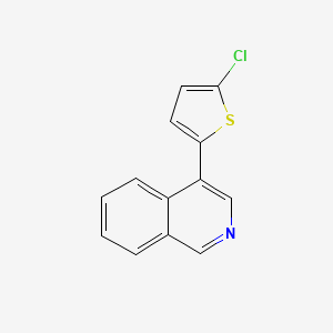 molecular formula C13H8ClNS B1391993 4-(5-Chloro-2-thienyl)isoquinoline CAS No. 1187163-17-2