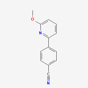 B1391994 4-(6-Methoxypyridin-2-yl)benzonitrile CAS No. 1187163-92-3