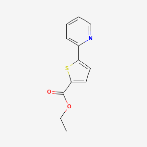 molecular formula C12H11NO2S B1391995 Ethyl 5-(2-pyridyl)-2-thiophenecarboxylate CAS No. 773135-02-7