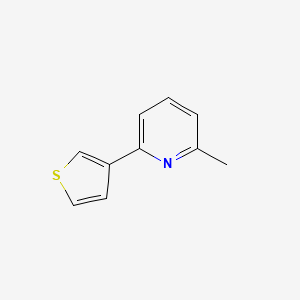 molecular formula C10H9NS B1391997 2-甲基-6-(3-噻吩基)吡啶 CAS No. 56421-83-1
