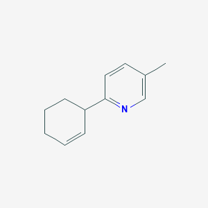 molecular formula C12H15N B1392000 2-(2-Cyclohexenyl)-5-methylpyridine CAS No. 1187163-22-9