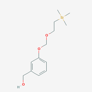 molecular formula C13H22O3Si B13920008 (3-{[2-(Trimethylsilyl)ethoxy]methoxy}phenyl)methanol CAS No. 188875-63-0