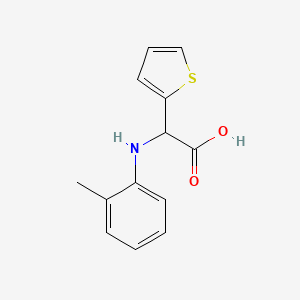 molecular formula C13H13NO2S B13920051 Thiophen-2-yl-o-tolylamino acetic acid 