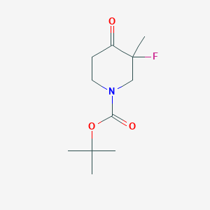 molecular formula C11H18FNO3 B13920058 tert-Butyl 3-fluoro-3-methyl-4-oxopiperidine-1-carboxylate 