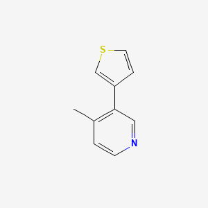 molecular formula C10H9NS B1392006 4-甲基-3-(3-噻吩基)吡啶 CAS No. 1187170-05-3