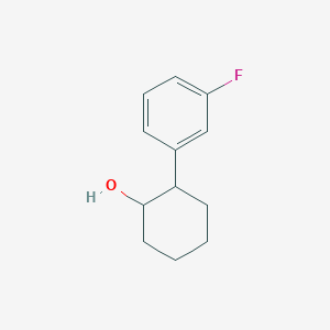 molecular formula C12H15FO B13920061 trans-2-(3-Fluorophenyl)cyclohexanol 